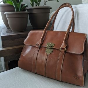 Patricia Nash Vienna leather satchel-L